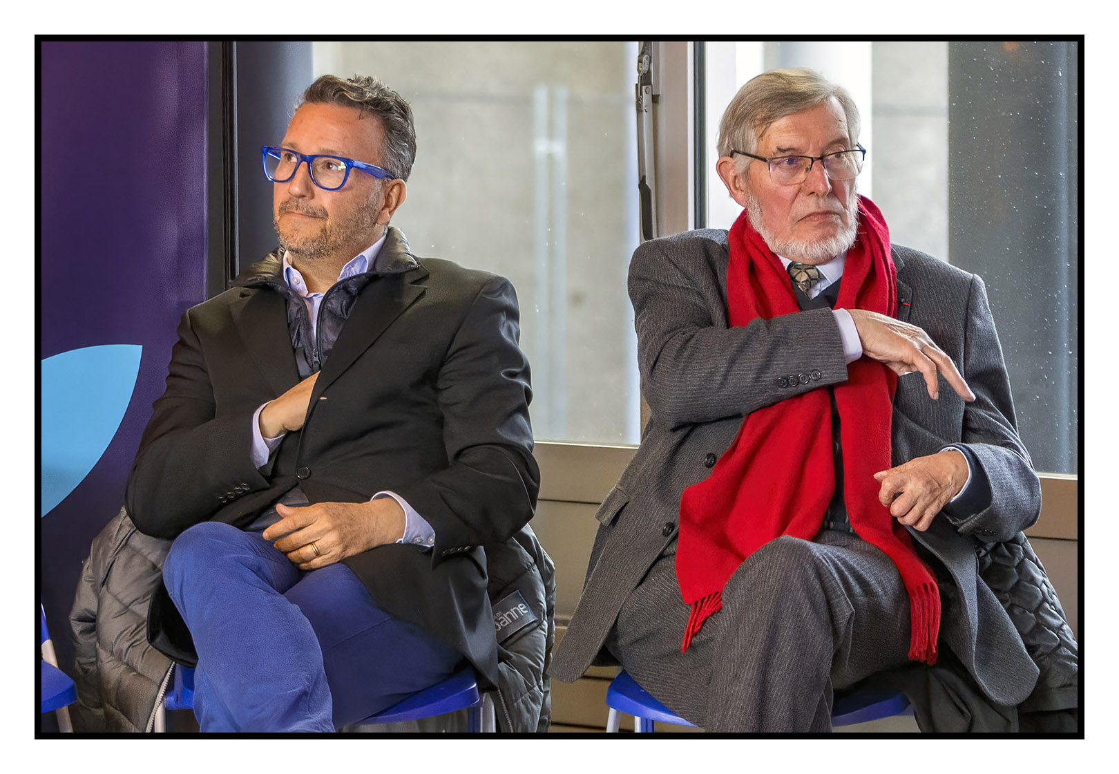 Yves Nicolin et Jean Auroux - Cérémonie officielle - 30 ans de l'IUT de Roanne